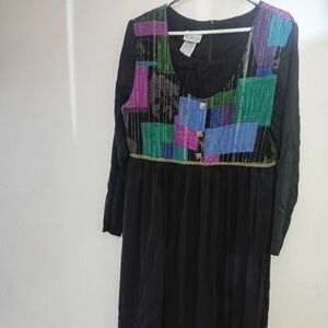 New York 1980's Spencer's Black Dress Vintage